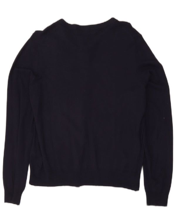 Sweter damski Marks & Spencer UK 14, duży, granatowy, wiskoza