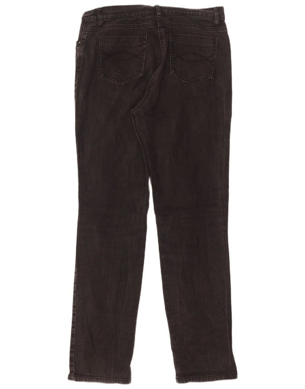 Marks & Spencer Damskie jeansy slim UK 14 Large W32 L32 Czarna bawełna