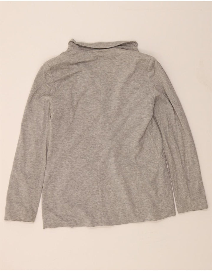 OASIS Womens Loose Fit 1 Button Blazer Jacket UK 10 Small Grey Viscose Vintage Oasis and Second-Hand Oasis from Messina Hembry 