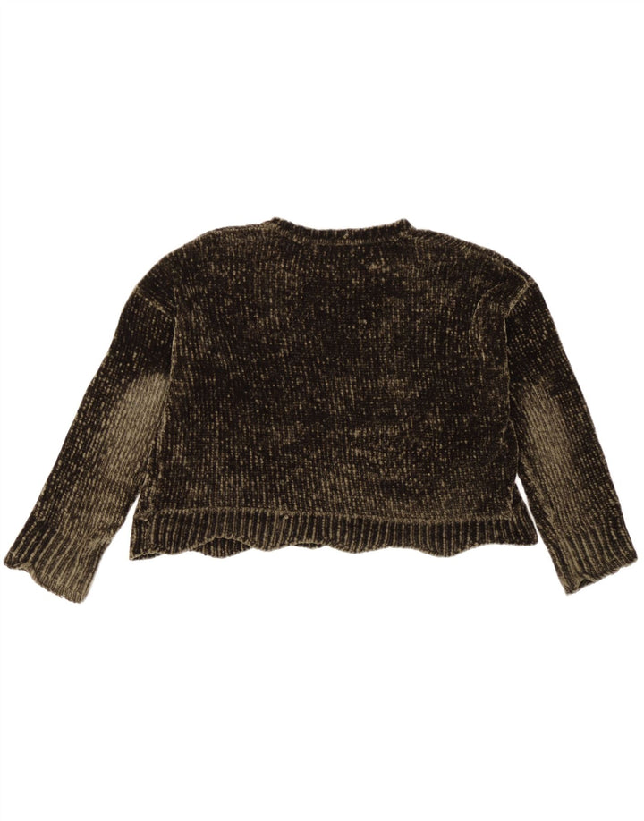 Damski sweter oversize z okrągłym dekoltem Zara UK 10 Small Khaki