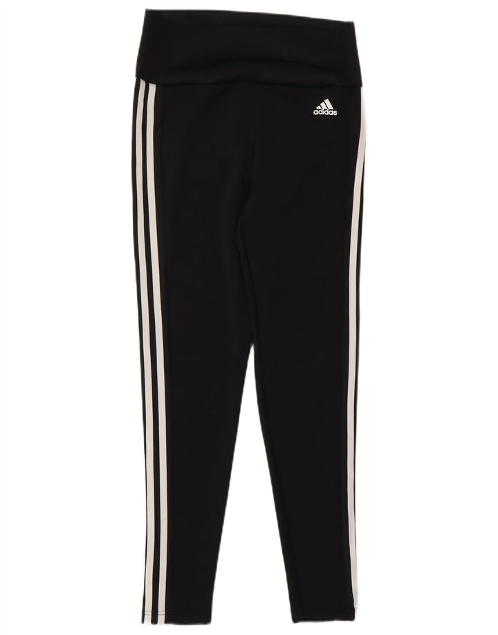 Damskie legginsy Adidas Aeroready UK 8/10, małe, czarne, poliestrowe