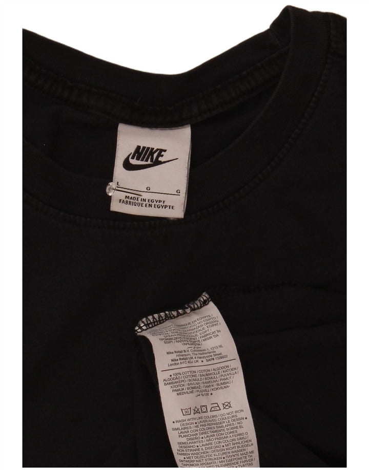 Męski T-shirt Nike, duży, czarny, bawełniany