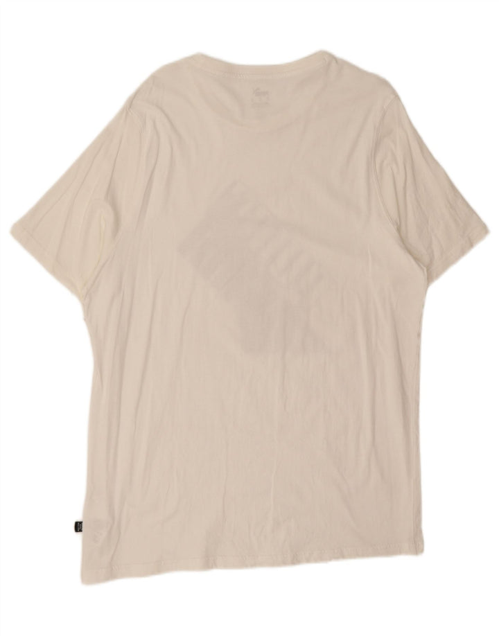PUMA Mens Graphic T-Shirt Top XL White Cotton Vintage Puma and Second-Hand Puma from Messina Hembry 