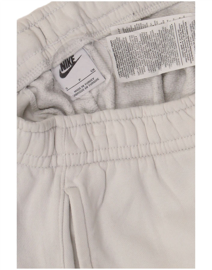 Męskie spodnie dresowe Nike z grafiką, małe, białe, bawełniane