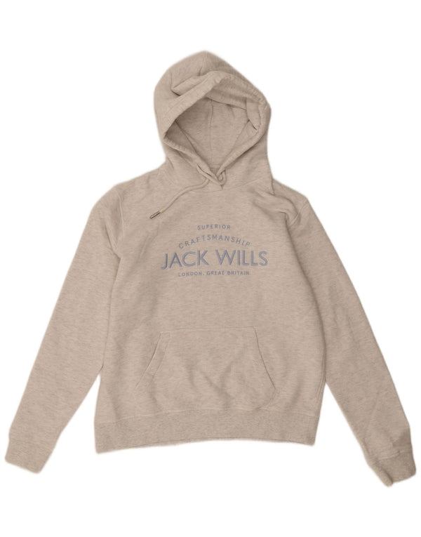 Damska bluza z kapturem Jack Wills, UK 12, średnia szara, nakrapiana bawełna