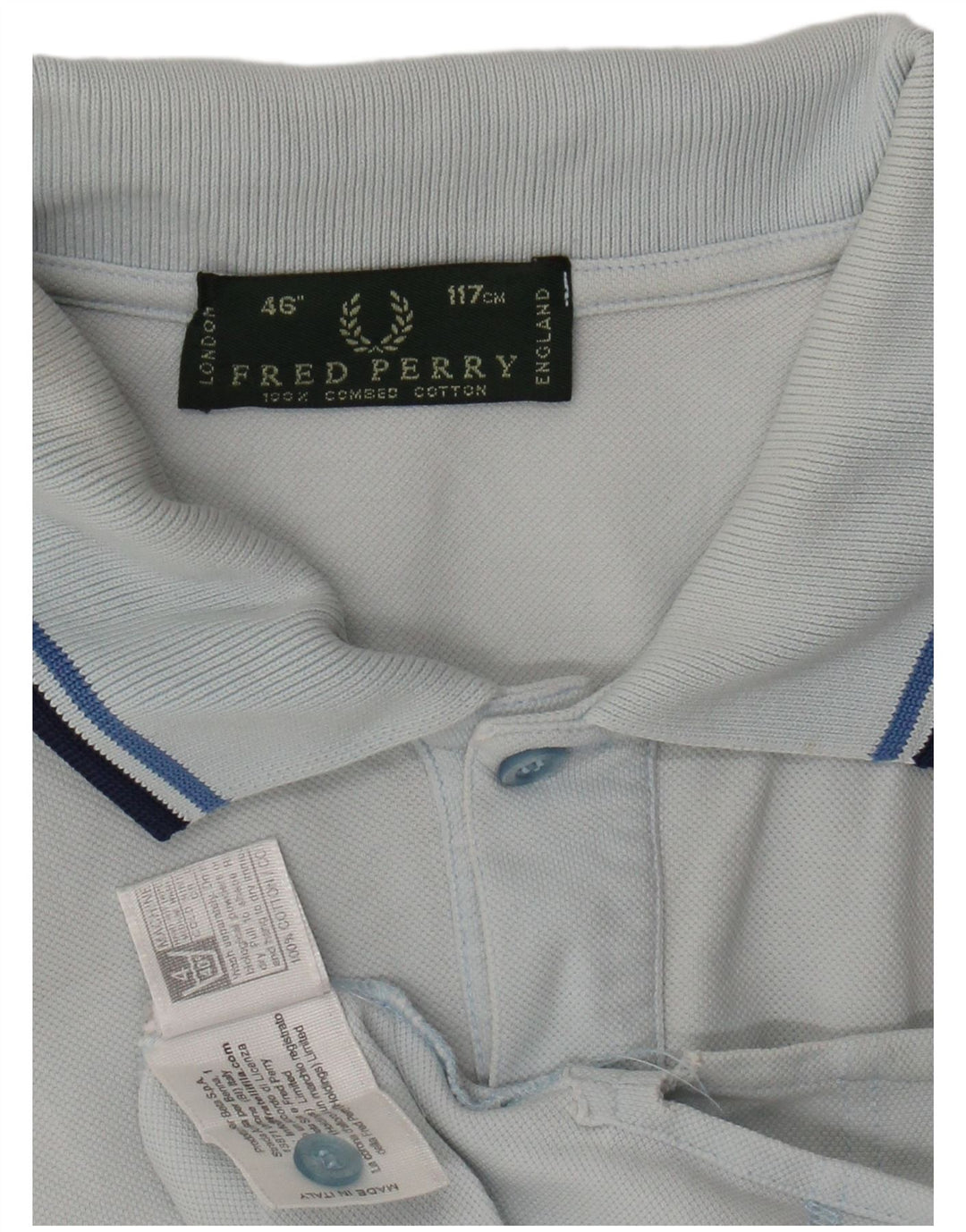 Męska koszulka polo Fred Perry, duża, niebieska, bawełniana