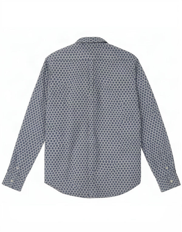 Koszula damska Benetton UK 6 XS Niebieska, geometryczna bawełna
