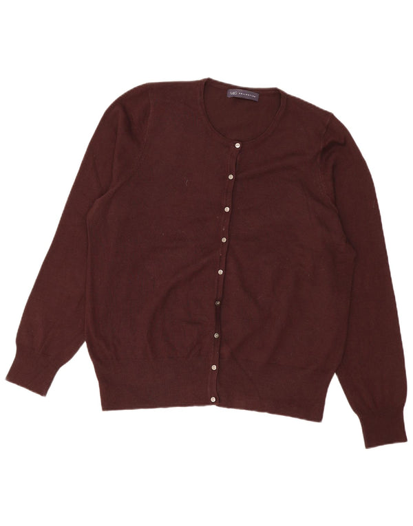 Marks & Spencer Damski sweter rozpinany UK 16, duży brązowy