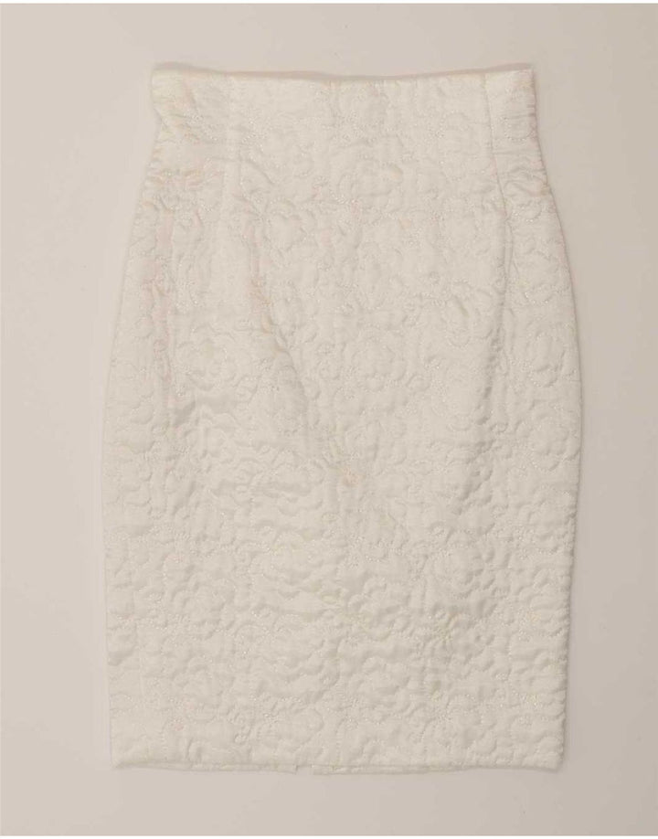 Dwuczęściowy zestaw spódnic damskich w stylu vintage IT 44 Medium W28 Biała wiskoza