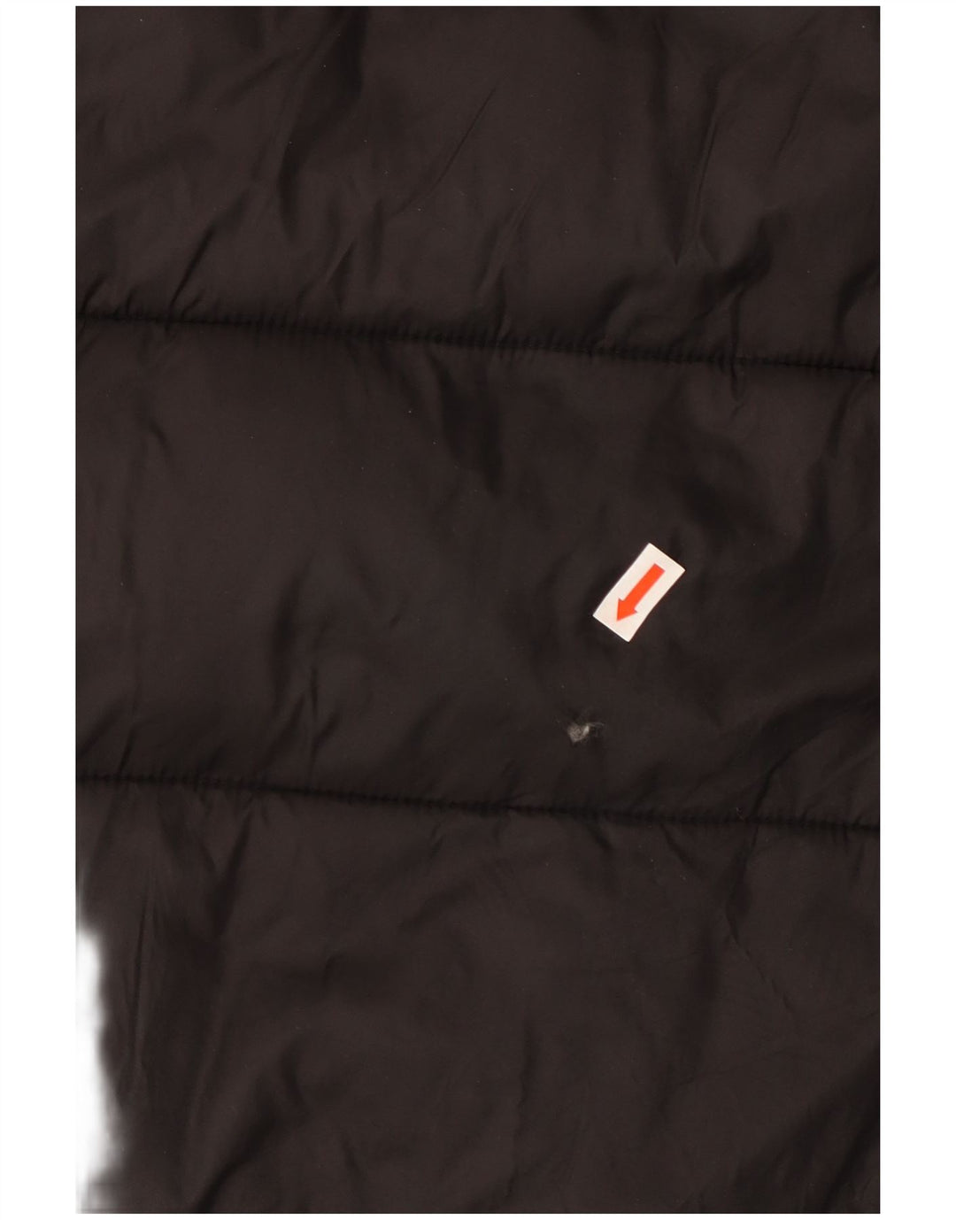 Damski, oversize'owy, ocieplany płaszcz z kapturem ZARA UK 10, mały, czarny poliester