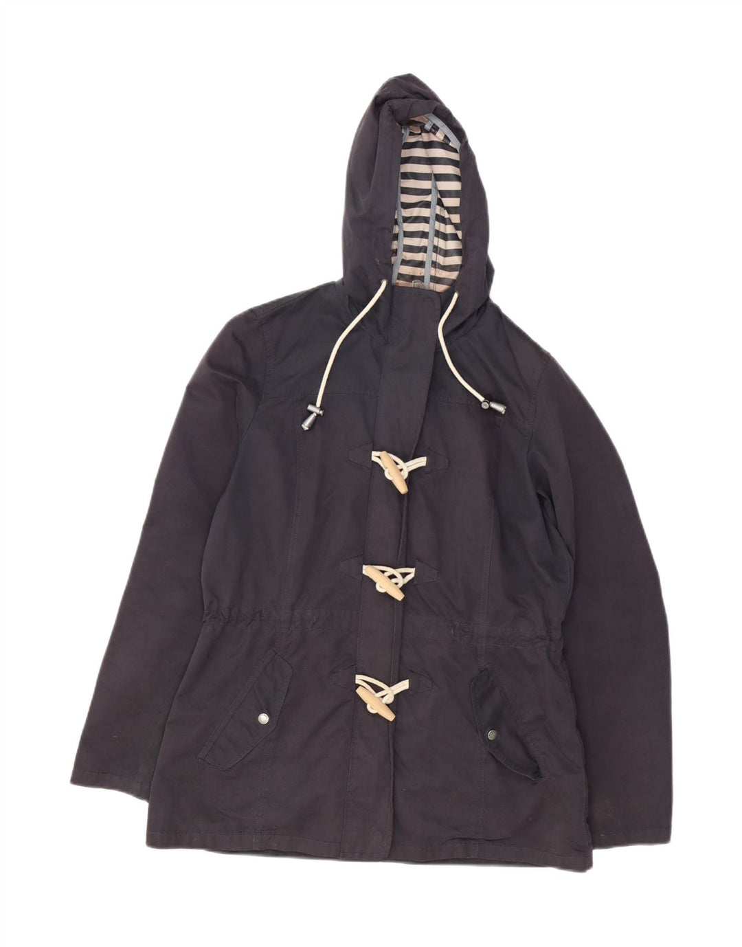 Damska kurtka przeciwdeszczowa z kapturem FAT FACE UK 12, średni granat