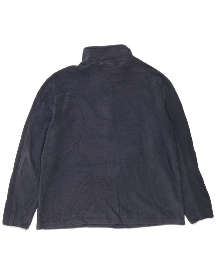 Męski sweter polarowy Mountain Warehouse z zamkiem błyskawicznym, 2XL, granatowy, poliester