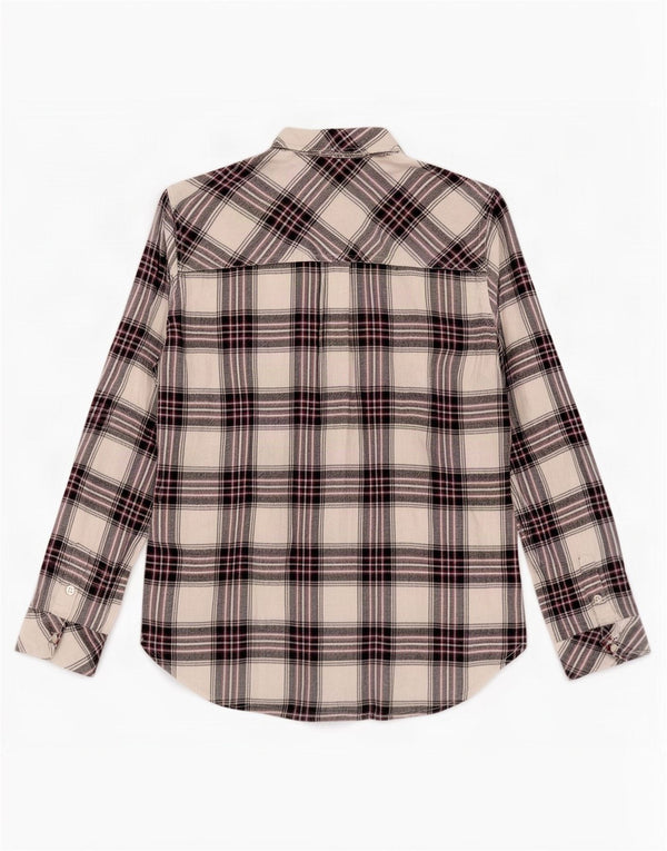 Damska koszula flanelowa Tommy Hilfiger UK 6 XS w białą kratę, wiskoza