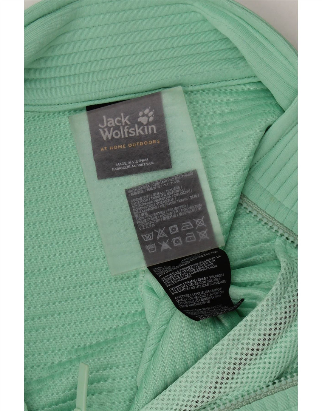 Damska kurtka dresowa JACK WOLFSKIN UK 10, mała, zielona, poliestrowa