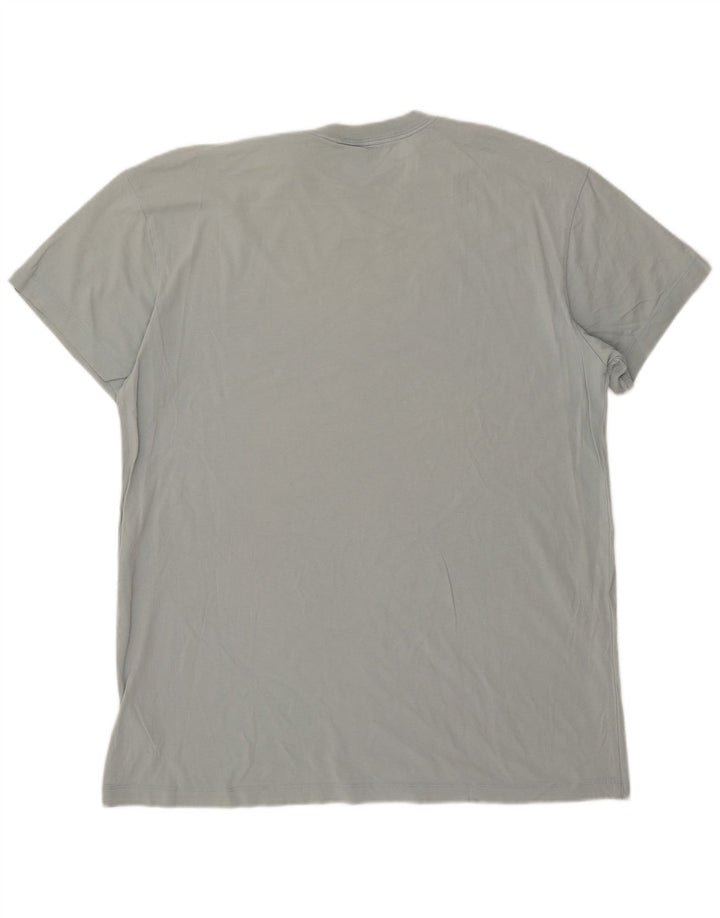 Męski T-shirt z grafiką Nike, duży, niebieski, bawełniany