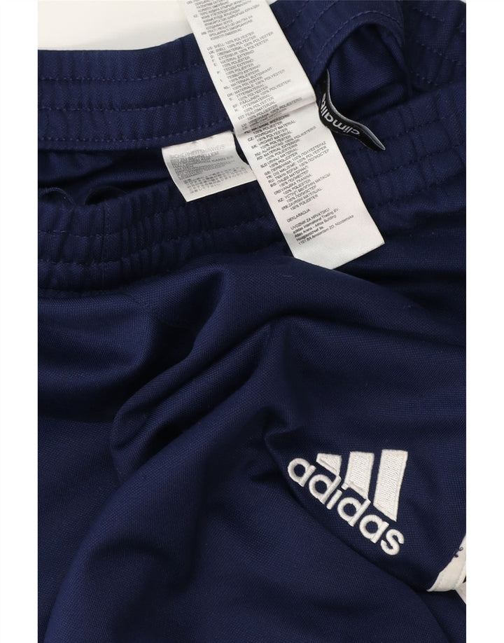 Męskie spodnie dresowe Adidas Climalite, średni granatowy poliester