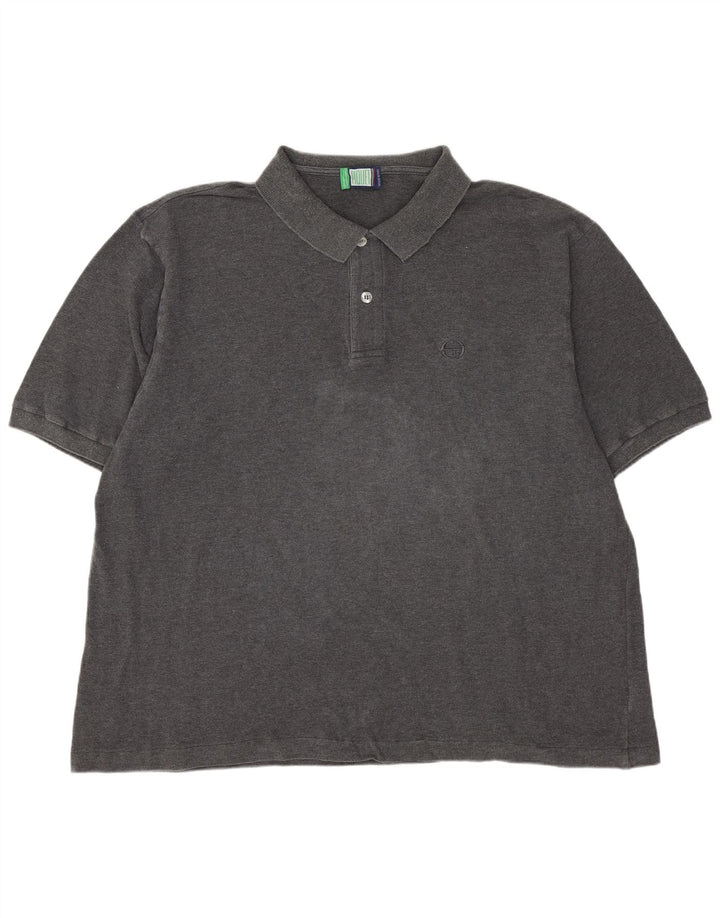 Męska koszulka polo SERGIO TACCHINI IT 58 2XL Szara bawełna