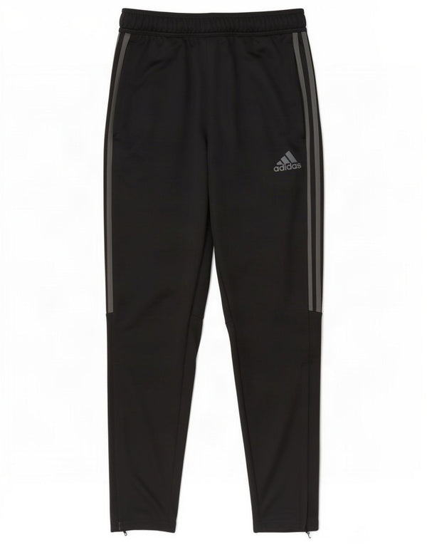 Damskie spodnie dresowe Adidas Aeroready UK 10, małe, czarne, poliestrowe