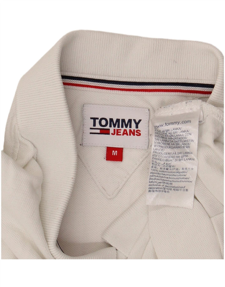 Męska koszulka polo Tommy Hilfiger, średnia biała bawełna