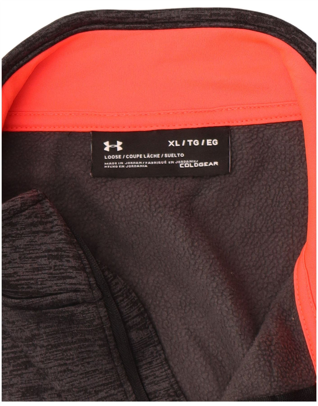 Męski sweter UNDER ARMOUR Cold Gear z zamkiem błyskawicznym XL, szary, nakrapiany