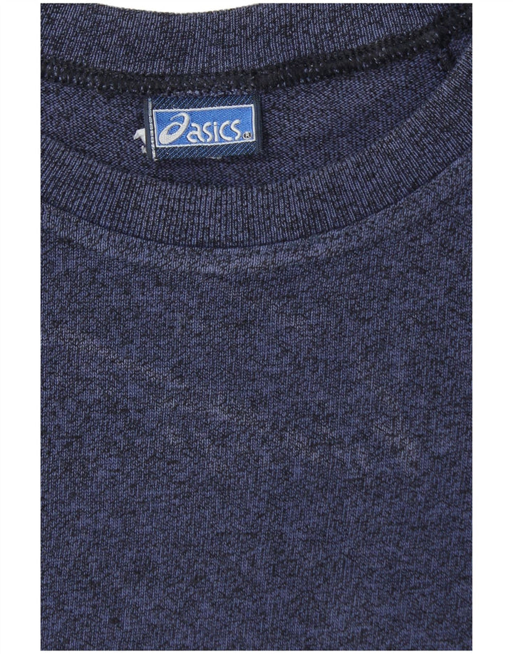 Męska koszulka z grafiką Asics, duża, granatowa