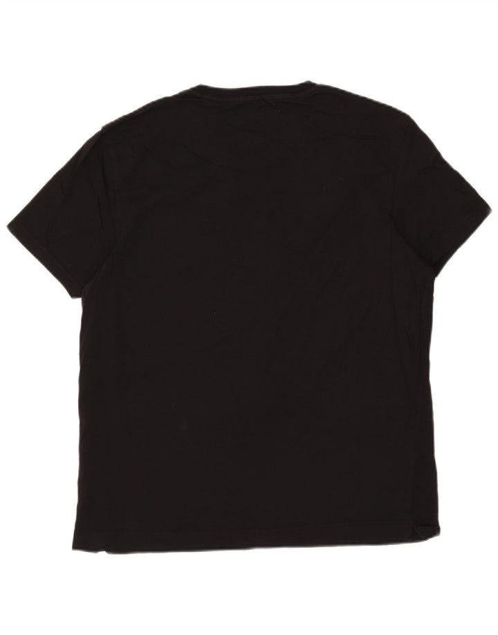 Adidas Męski T-shirt Top Średni Czarny Bawełniany
