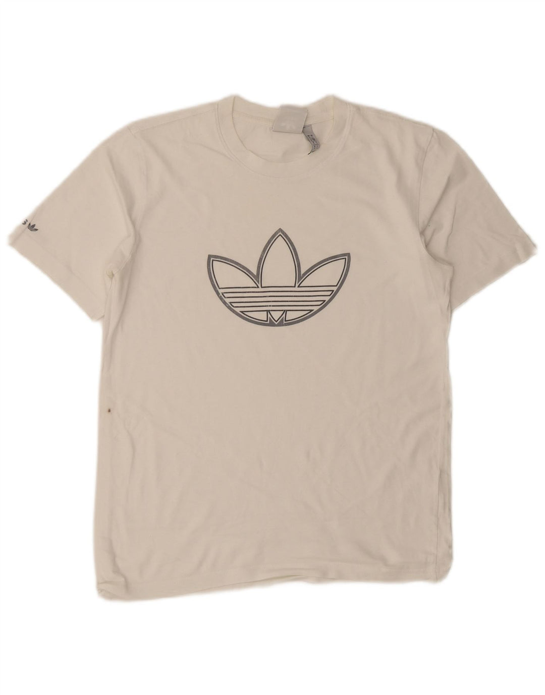 Męska koszulka z grafiką Adidas, mała, biała