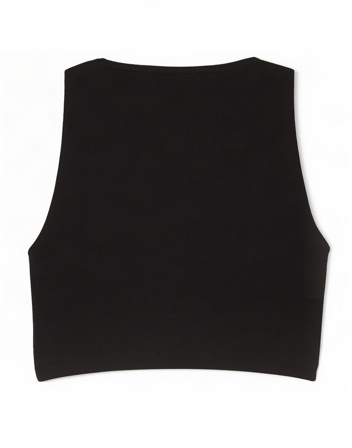 Damski krótki top Zara UK 8 Small Black