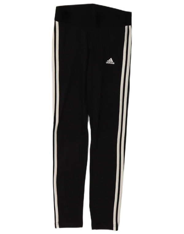 Legginsy damskie Adidas Slim Fit UK 8/10, małe, czarne, bawełniane