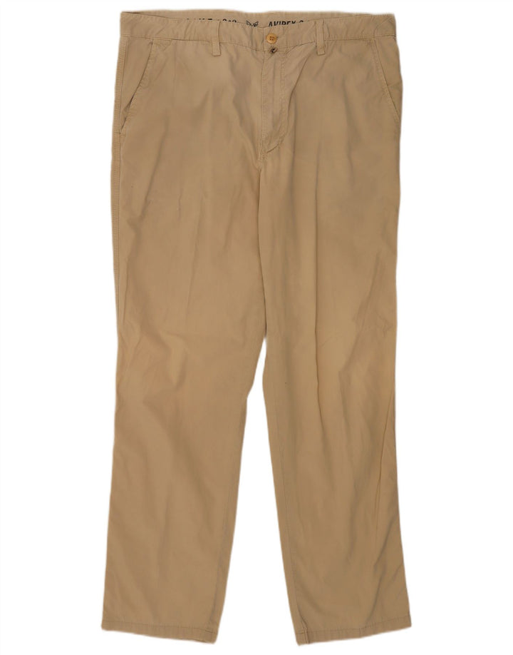 Męskie spodnie typu chino Avirex W38 L32, bawełna khaki