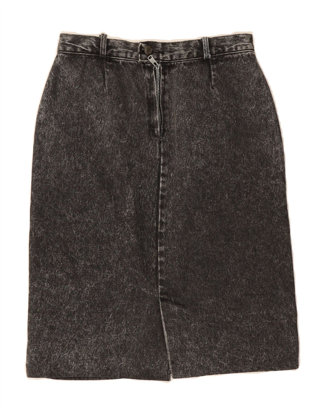VINTAGE Womens Denim Skirt W28 Medium  Grey Vintage Vintage and Second-Hand Vintage from Messina Hembry 