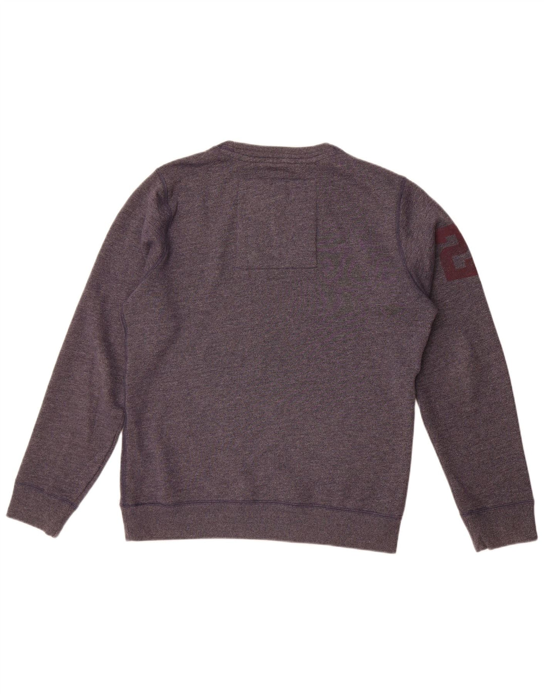Męski sweter z grafiką Superdry, duży, granatowy, bawełniany w cętki