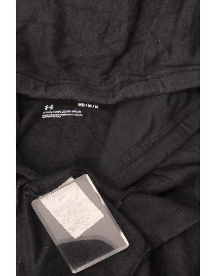 Męski sweter z kapturem Under Armour, średni czarny, bawełniany