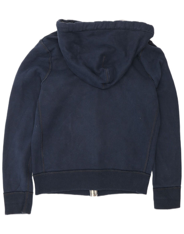 Męski sweter z kapturem i zamkiem błyskawicznym Abercrombie & Fitch, 2XL, granatowy, bawełniany