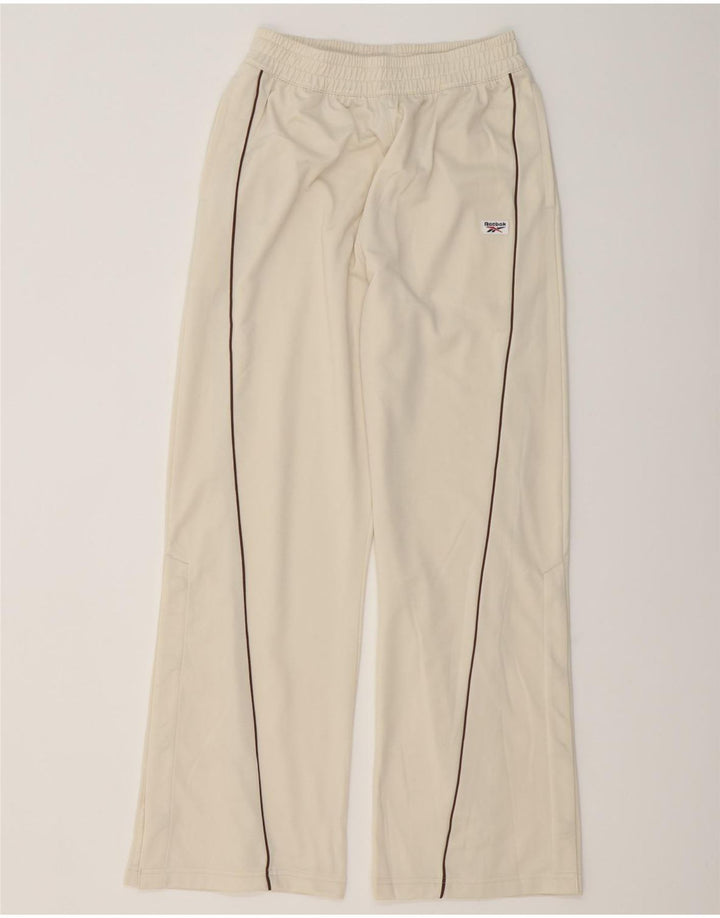 Damskie spodnie dresowe REEBOK UK 10 Small Beżowy Poliester