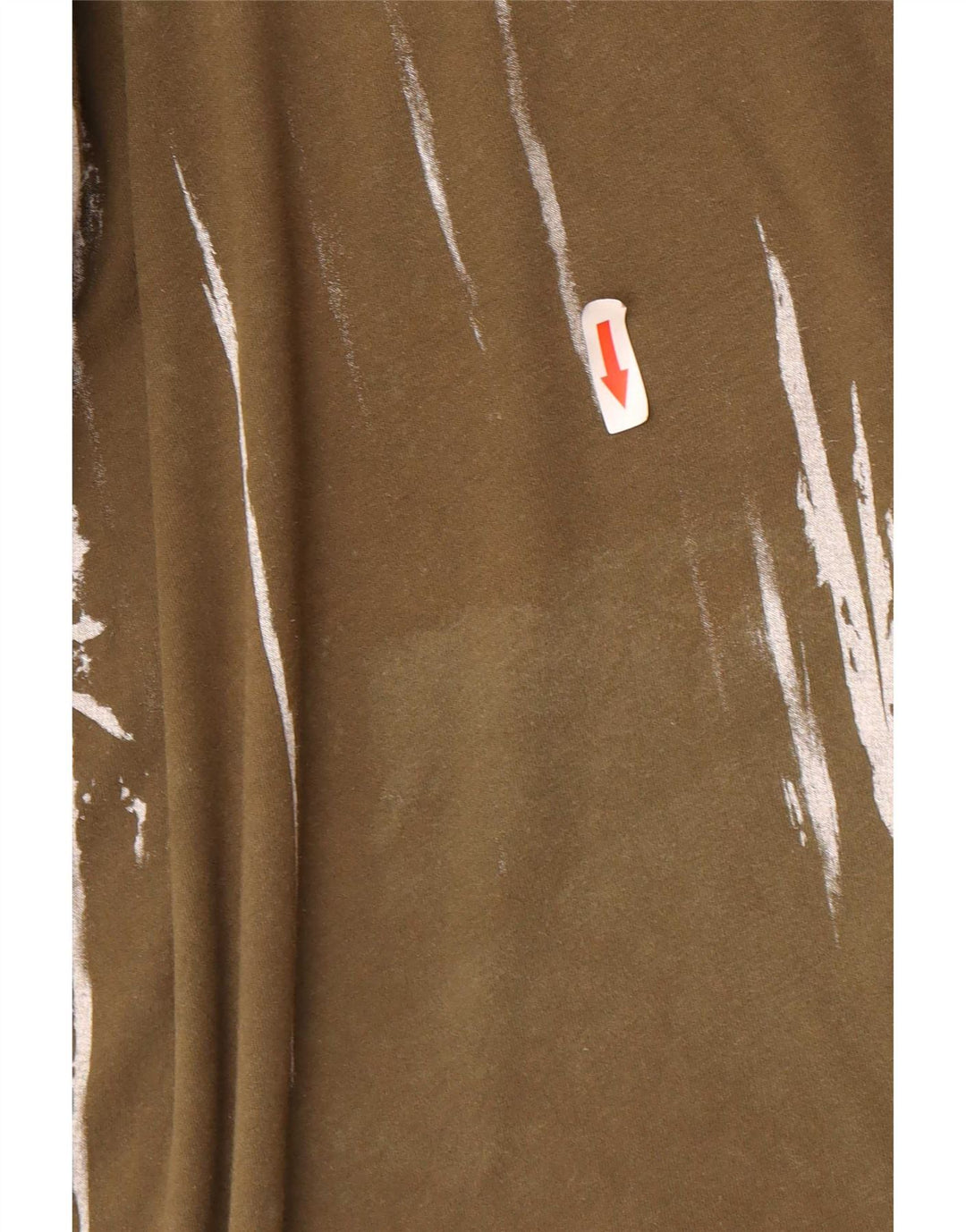 Męski T-shirt z grafiką Religia, mały, bawełniany khaki