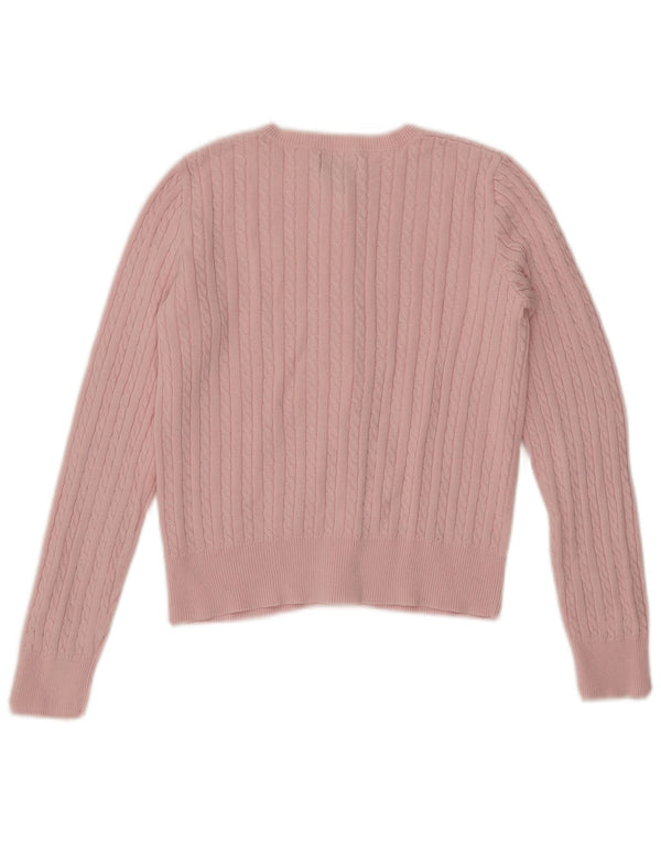 POLO RALPH LAUREN Dziewczęcy sweter kardigan 12-13 lat, duży, różowy