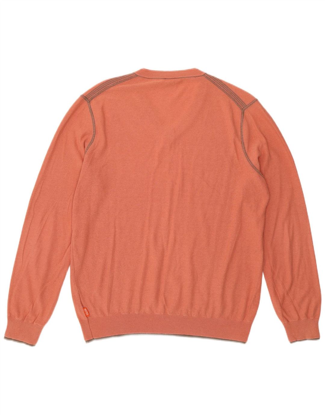 Męski sweter Hugo Boss z dekoltem w kształcie litery V, średnio różowy