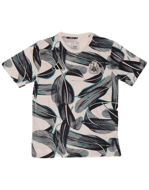 Adidas Męski Newcastle United Slim Fit Graphic T-shirt Top Mały Biały