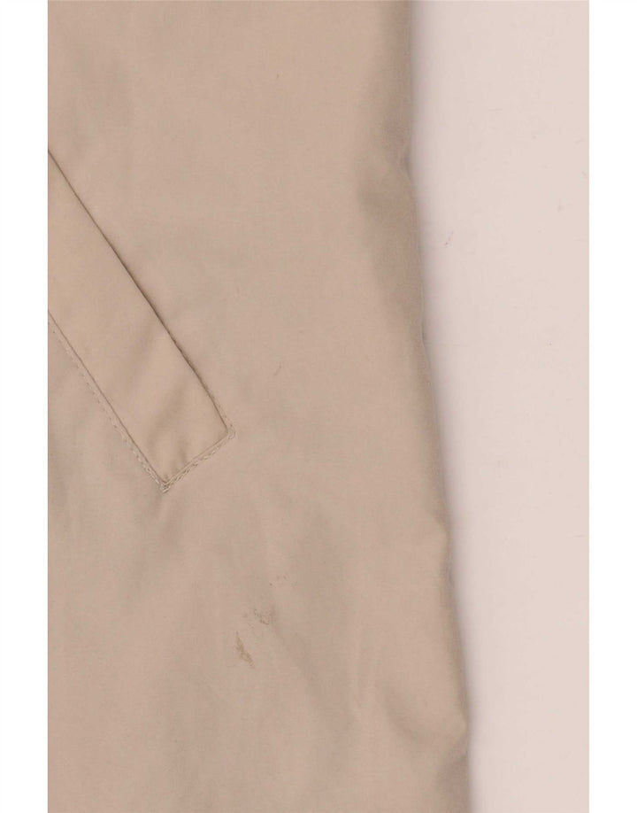 Męski płaszcz przeciwdeszczowy z kapturem Armani Jeans IT 52 XL Beżowy poliester