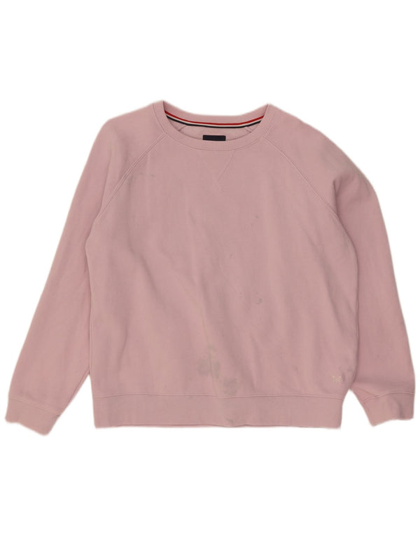 Bluza damska Crew Clothing Sweter UK 16, duża, różowa, bawełniana