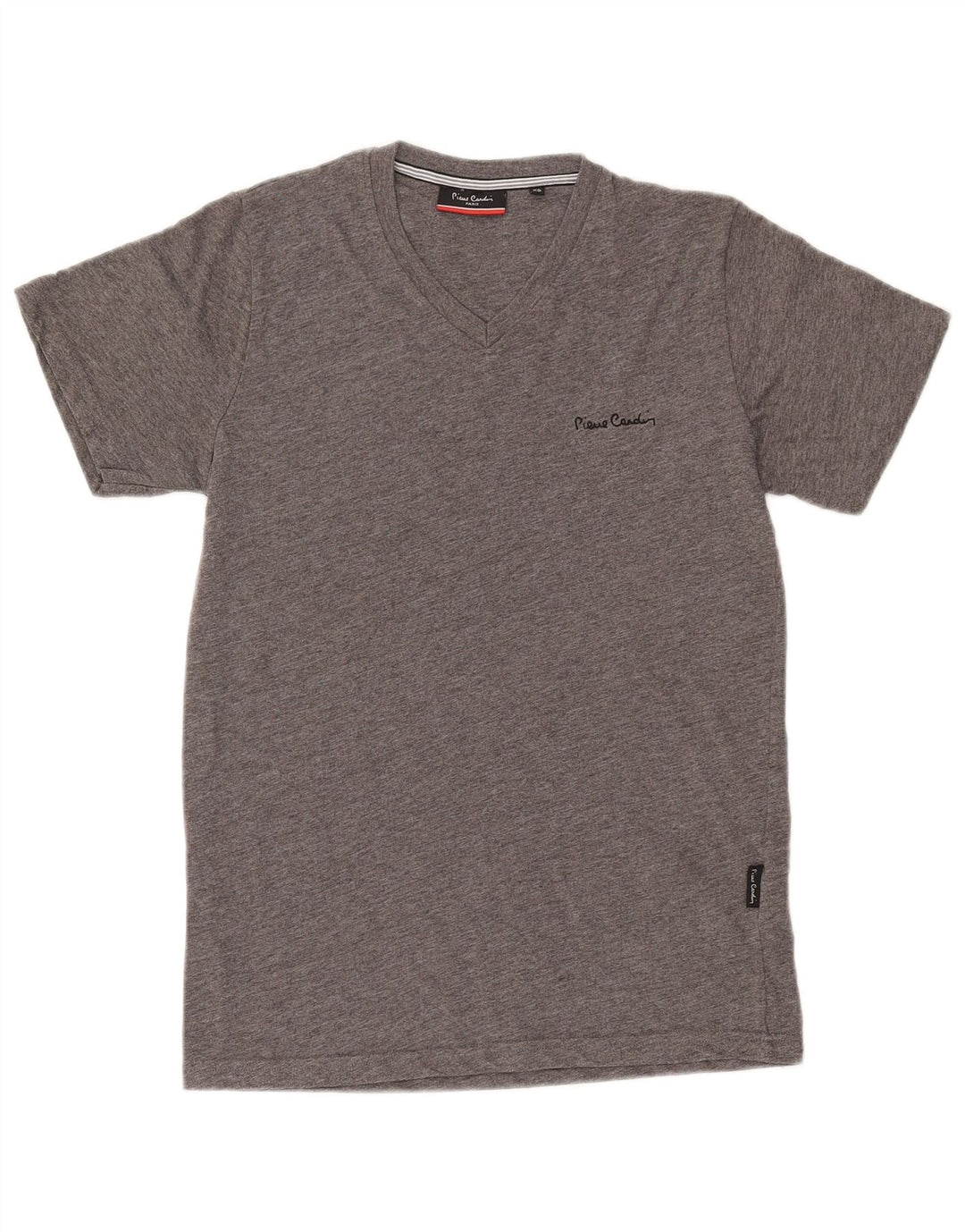 PIERRE CARDIN Męski T-shirt Top XS Szary poliester