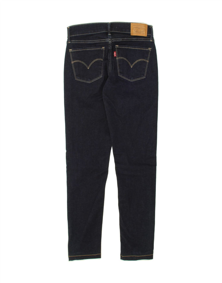 LEVI'S Womens 710 Super Skinny Jeans W25 L25 Navy Blue Vintage Levi's and Second-Hand Levi's from Messina Hembry 