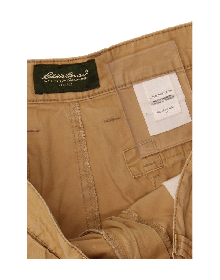 EDDIE BAUER Mens Chino Shorts W33 Medium Beige Cotton Vintage Eddie Bauer and Second-Hand Eddie Bauer from Messina Hembry 