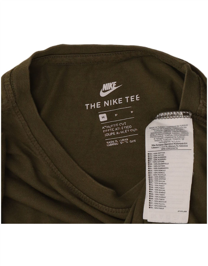 Męski T-shirt Nike o sportowym kroju, bawełniany, średni khaki