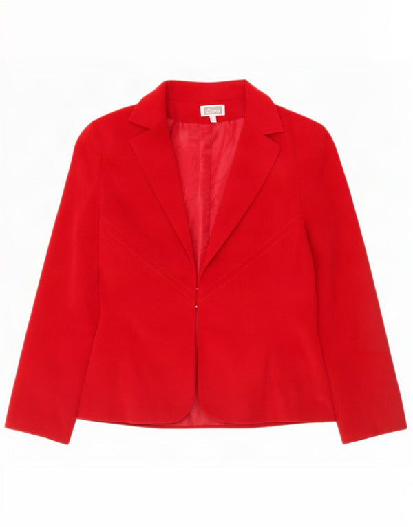 Etam Damska marynarka UK 12 Medium Red Polyester