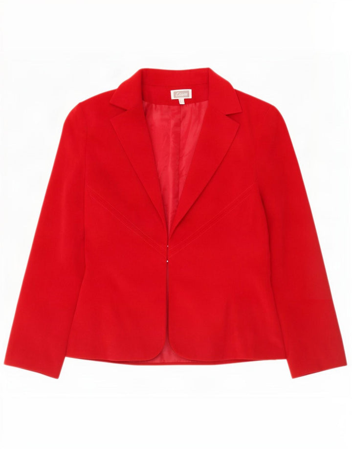 Etam Damska marynarka UK 12 Medium Red Polyester