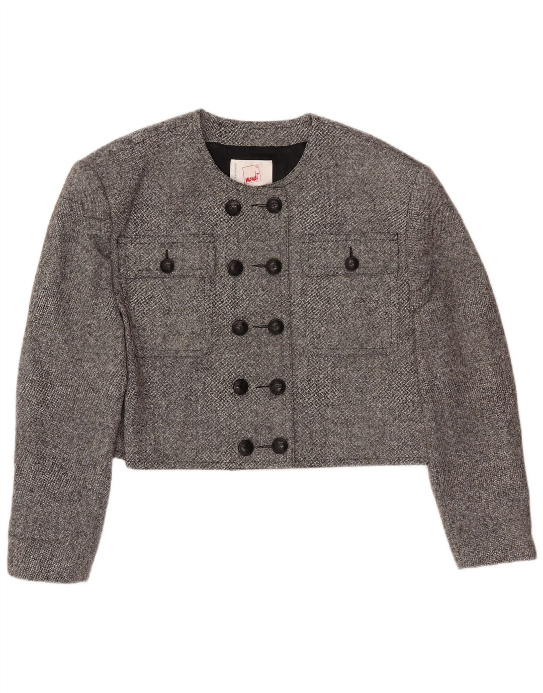 Dwurzędowa bolerko damskie MONDI EU 42, duża, szara wełna