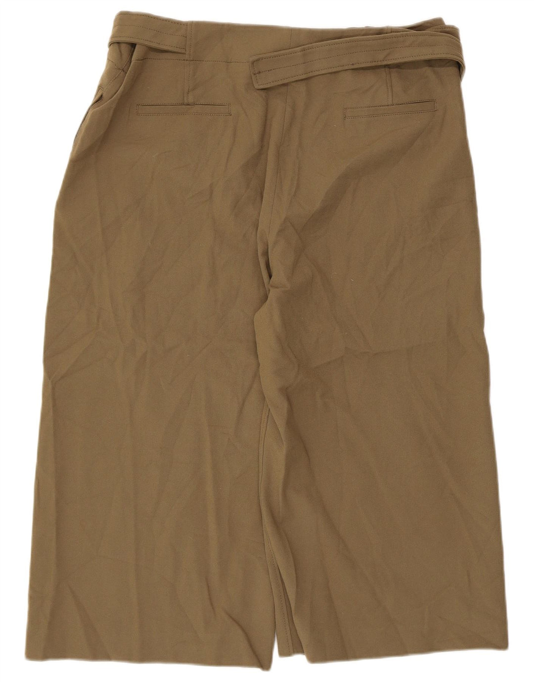 Damskie spodnie Capri Zara 2XL W36 L20 Khaki Poliester
