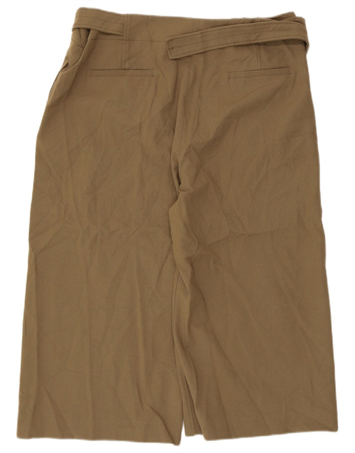 Damskie spodnie Capri Zara 2XL W36 L20 Khaki Poliester